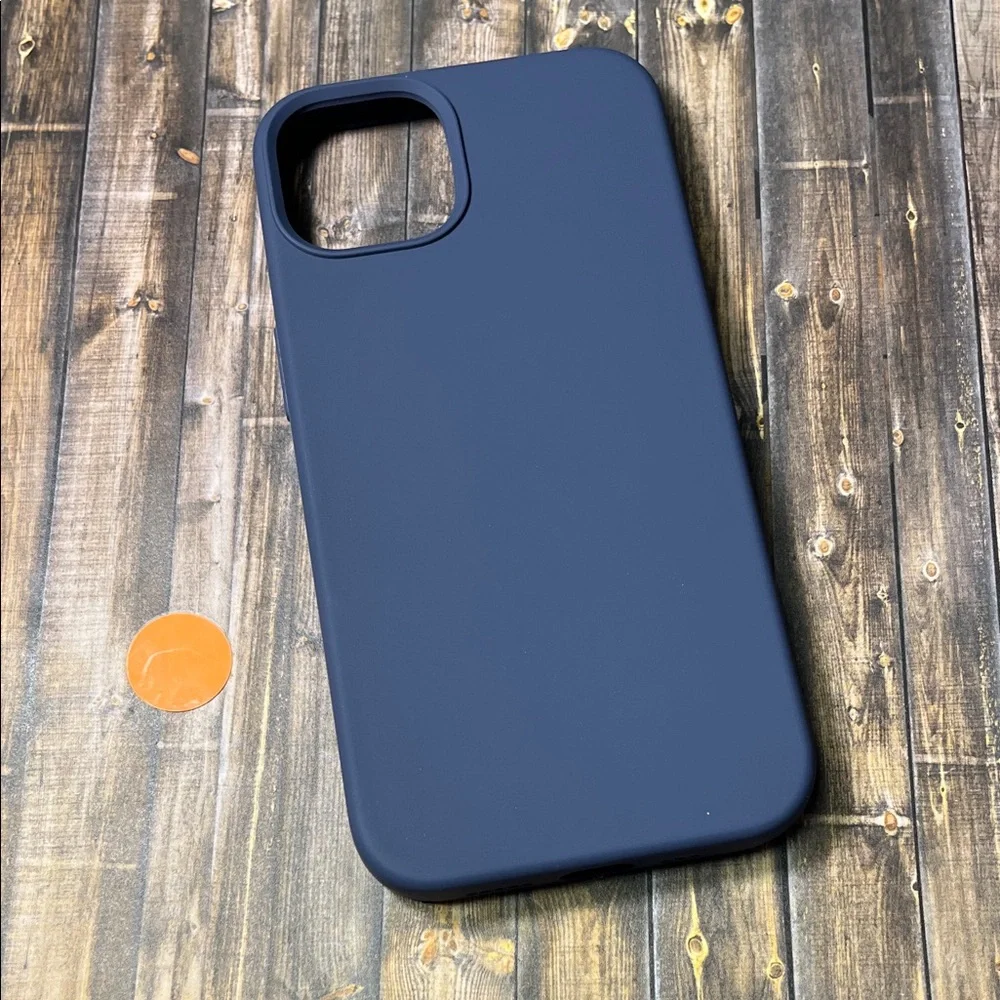 5for$10 Midnight Blue iPhone 13 Phone Case Silicone Microfiber Lining Phone